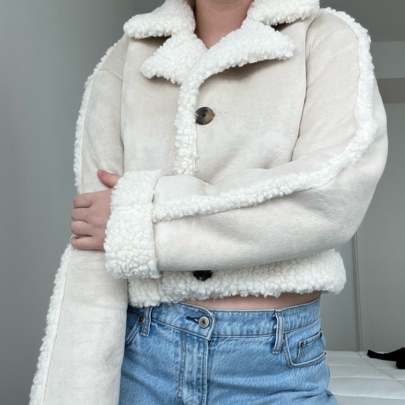wild fable Jackets & Blazers - suede and sherpa coat